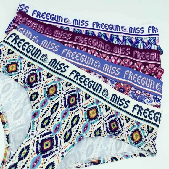 Lot de 4 Boxers Femme en Microfibre (Boxer Femme) Freegun chez FrenchMarket