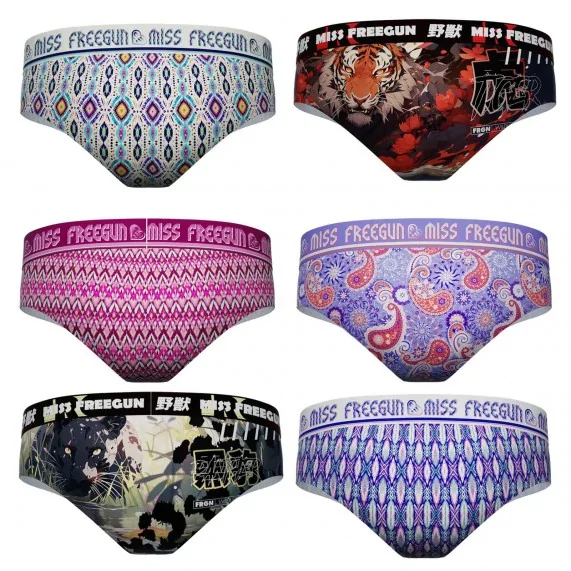 Confezione da 6 boxer da donna (Boxer - Slip) Freegun chez FrenchMarket