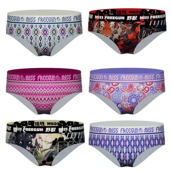 Confezione da 6 boxer da donna (Boxer - Slip) Freegun chez FrenchMarket