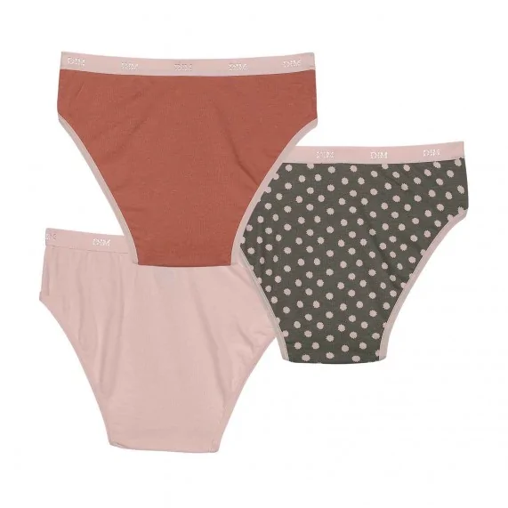 Set of 3 Girls' Fancy Cotton Stretch Panties "The Pockets (Panties) Dim on FrenchMarket