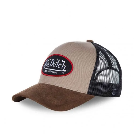 Brown Beige "Suede" Trucker Cap (Caps) Von Dutch on FrenchMarket