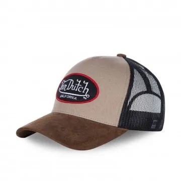 Casquette Trucker Marron Beige "Suede" (Caps) Von Dutch on FrenchMarket