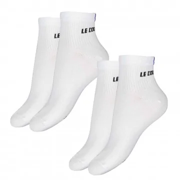 Lot de 2 Paires de Chaussettes Basses Quarter "Essentiels" (Chaussettes de sport) Le Coq Sportif chez FrenchMarket