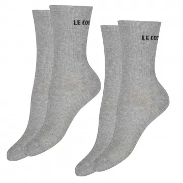 Set of 2 Pairs of "Essentiels" Crew High Socks (Sports socks) Le Coq Sportif on FrenchMarket