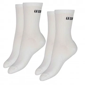 Set of 2 Pairs of "Essentiels" Crew High Socks (Sports socks) Le Coq Sportif on FrenchMarket