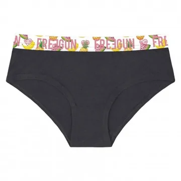 Boxer Femme Noir Coton Bio "Ceinture Sublimation" (Boxer Femme) Freegun chez FrenchMarket