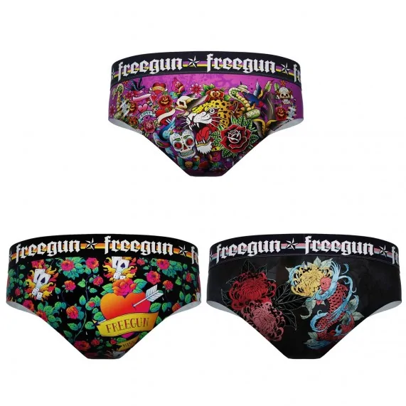 Lot de 3 Boxers Femme Microfibre (Boxer Femme) Freegun chez FrenchMarket