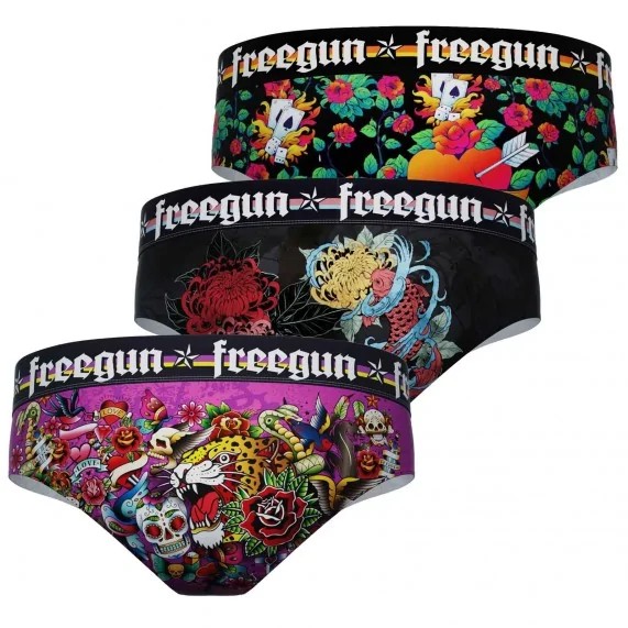 Lot de 3 Boxers Femme Microfibre (Boxer Femme) Freegun chez FrenchMarket