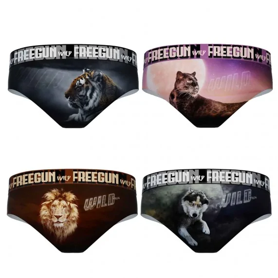 Set of 4 Women's Microfiber Boxers (Boxers) Freegun on FrenchMarket