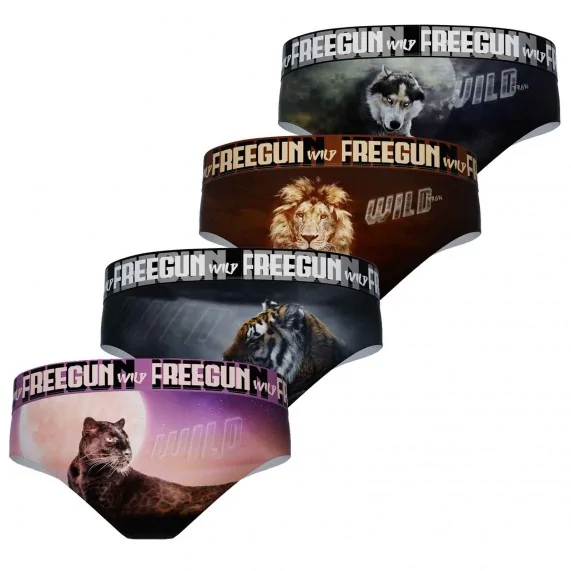 Set of 4 Women's Microfiber Boxers (Boxers) Freegun on FrenchMarket