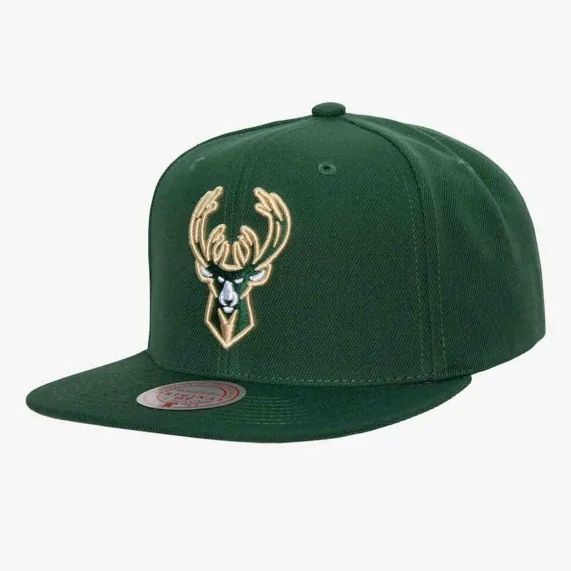 Gorra NBA "Team Ground 2.0" de los Milwaukee Bucks (Gorra de la NBA) Mitchell & Ness chez FrenchMarket