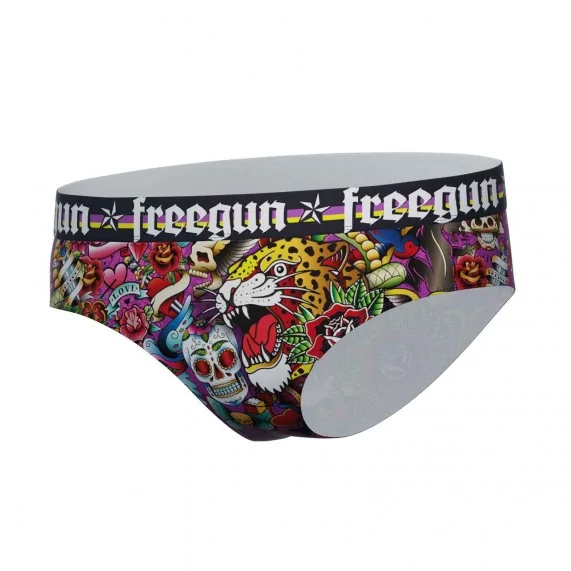 Set di 3 boxer da ragazza con tatuaggio a teschio (Boxer/Shorty) Freegun chez FrenchMarket