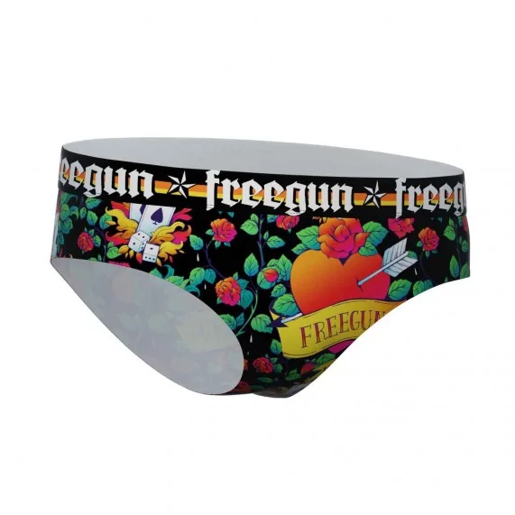 3er-Pack Boxershorts, Mädchen, "Skull-Tattoo (Boxer/Shorty) Freegun auf FrenchMarket