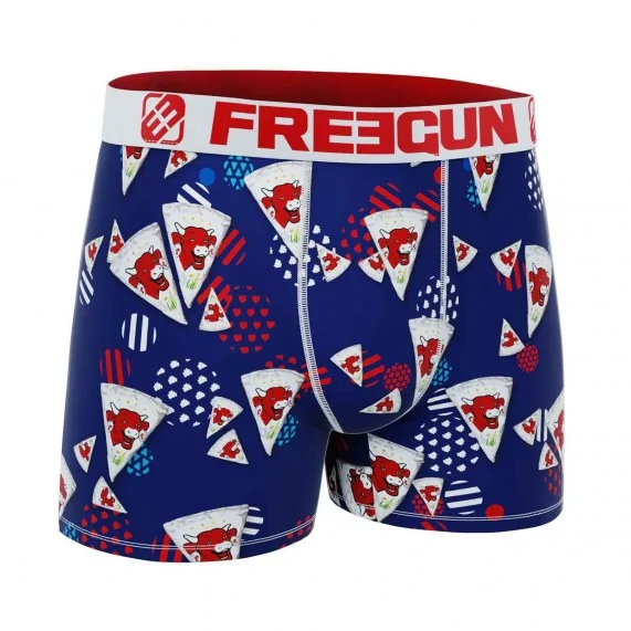 Lot de 4 Boxers Homme Microfibre "La Vache qui rit" (Boxer da uomo) Freegun chez FrenchMarket