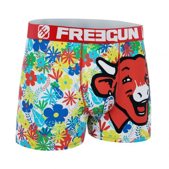 Lot de 4 Boxers Homme Microfibre "La Vache qui rit" (Lot boxers Homme) Freegun chez FrenchMarket