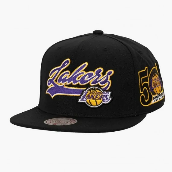 Casquette NBA Los ANgeles Lakers "Oversweep" snapback (Cappello NBA) Mitchell & Ness chez FrenchMarket