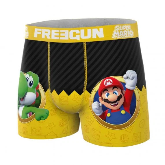 Boxer Homme Microfibre Super Mario Bros (Boxers Homme) Freegun chez FrenchMarket