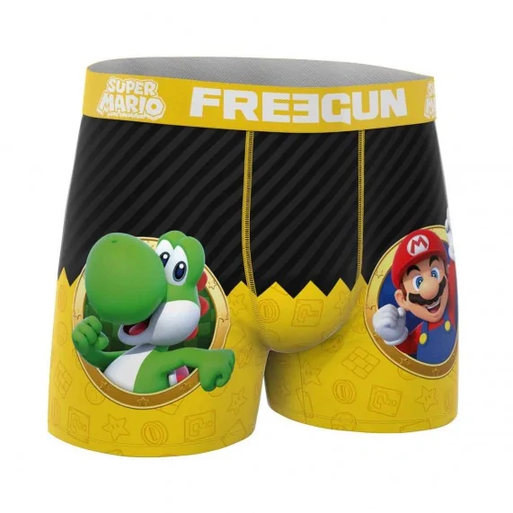 Boxer Homme Microfibre Super Mario Bros (Boxers Homme) Freegun chez FrenchMarket