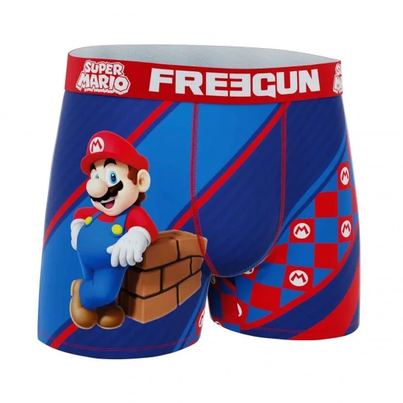 Lot de 3 Boxers Homme Microfibre Super Mario Bros (Boxershorts für Männer) Freegun auf FrenchMarket