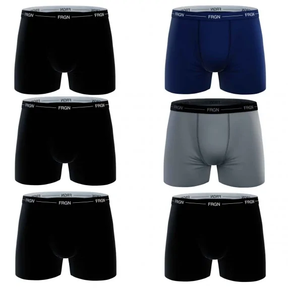 Lot de 6 Boxers Homme Coton FRGN (Calzoncillos para hombre) Freegun chez FrenchMarket