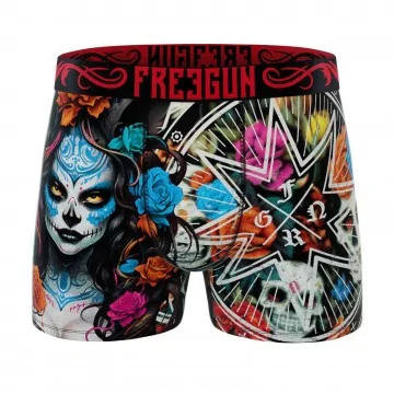 Boxer Homme Microfibre Skull & Tatoo (Boxers Homme) Freegun chez FrenchMarket