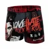 Boxer Homme Microfibre "Love Hate Rock n Roll" (Boxers Homme) Freegun chez FrenchMarket