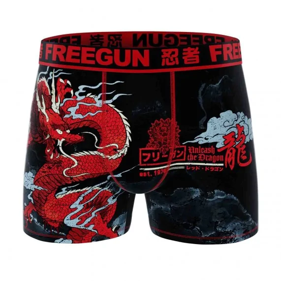 Boxer Homme Microfibre "Dragon" (Boxer) Freegun chez FrenchMarket