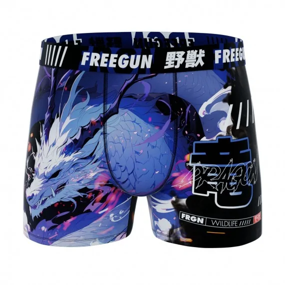 Boxer Homme Microfibre "Dragon" (Boxers) Freegun chez FrenchMarket