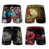 Set di 4 boxer con teschio per ragazzi (Confezione di boxer da ragazzo) Freegun chez FrenchMarket