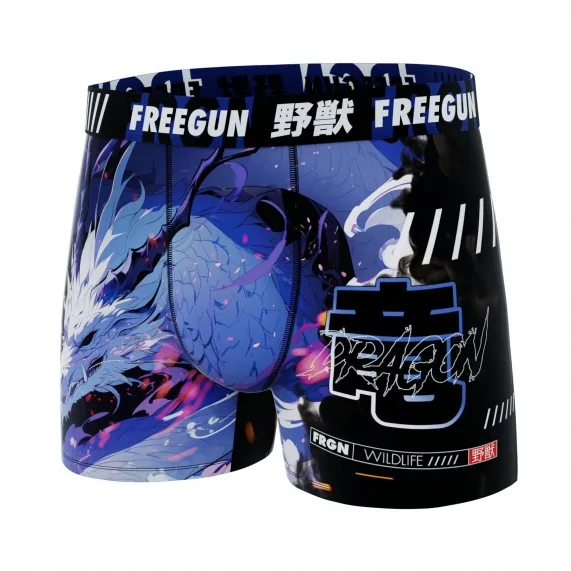 Lot de 6 Boxers Homme Microfibre "Animaux" (Lot boxers Homme) Freegun chez FrenchMarket