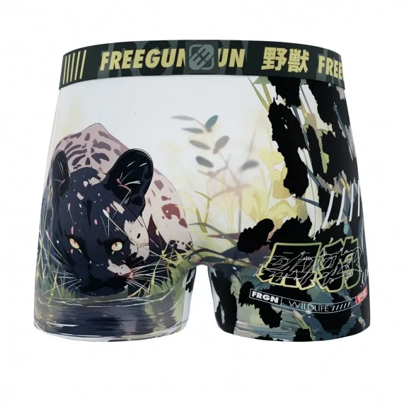 Lot de 6 Boxers Homme Microfibre "Animaux" (Boxer da uomo) Freegun chez FrenchMarket