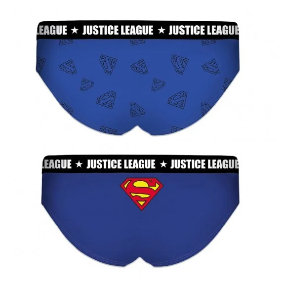 Juego de 2 bóxers de algodón de Superman de la Liga de la Justicia para niñas (Boxers/Shorty) Freegun chez FrenchMarket