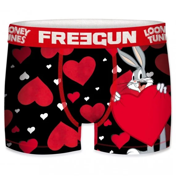 Boxer Men Looney Tunes San Valentín Bugs Bunny Corazón (Boxers) Freegun chez FrenchMarket