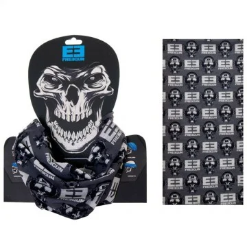 FREEGUN Tour de Cou Tubulard Foulard Skull Blanc