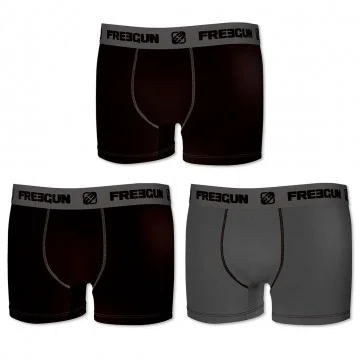 Set di 3 boxer da uomo in cotone (Boxer da uomo) Freegun chez FrenchMarket