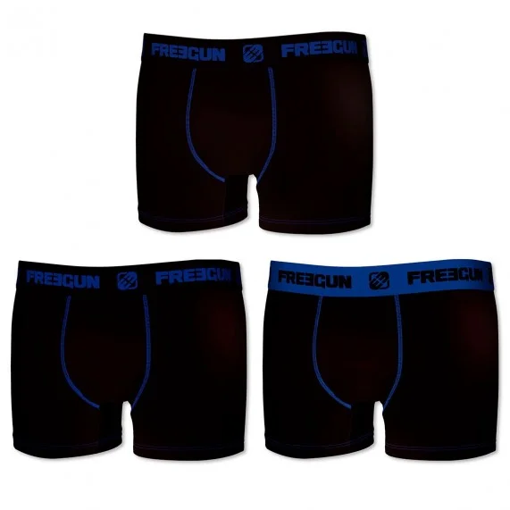 Lot de 3 Boxers Coton Homme (Lot boxers Homme) Freegun chez FrenchMarket