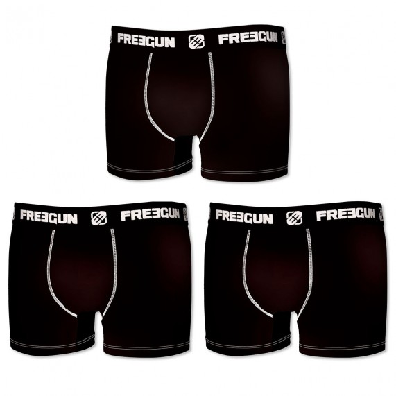 Freegun Lot De 3 Boxers Coton Homme