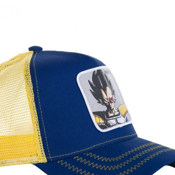 CAPSLAB Casquette Dragon Ball Z Vegeta Navy Yellow