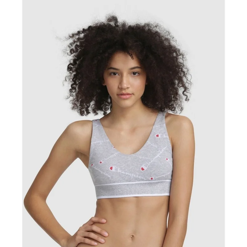 Champion - Brassière Femme Seamless Bralette L Gris