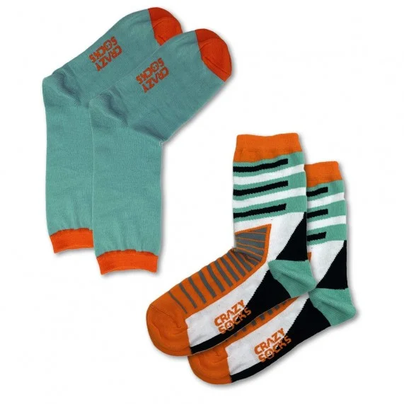 CRAZY SOCKS Biologisch Katoenen Fantasie Sokken (Edele sokken) Crazy Socks chez FrenchMarket