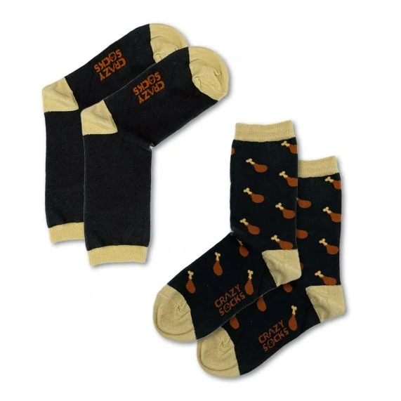 CRAZY SOCKS Calzini da cibo in cotone organico (Fantasia) Crazy Socks chez FrenchMarket