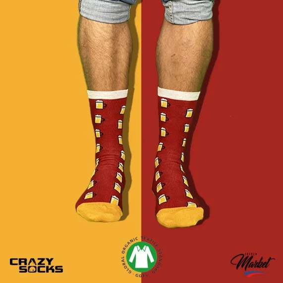 CRAZY SOCKS Chaussettes Food Coton Bio (Chaussettes fantaisies) Crazy Socks chez FrenchMarket