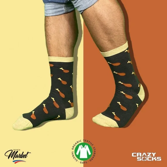 CRAZY SOCKS Calzini da cibo in cotone organico (Fantasia) Crazy Socks chez FrenchMarket