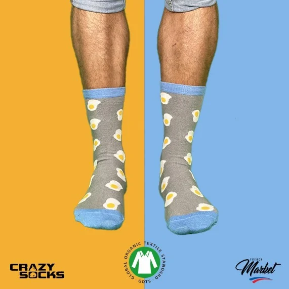 Chaussettes Food Coton Bio (Chaussettes fantaisies) Crazy Socks chez FrenchMarket