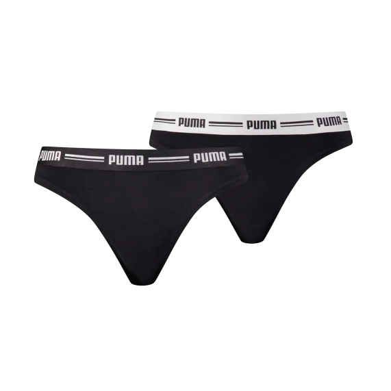 Women's Cotton Thongs 2 Pack (Strings) PUMA on FrenchMarket