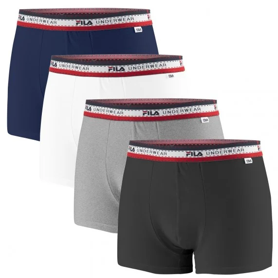 FILA Premium Boxer Set of 4 Men s Cotton Boxers French Market