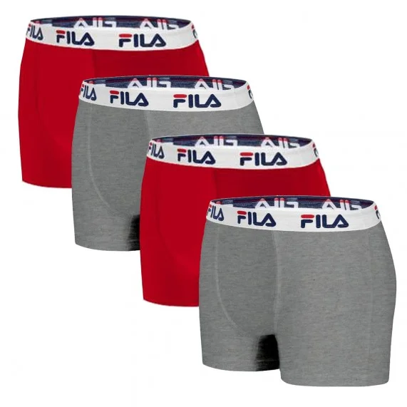 Baumwoll-Boxershorts für Männer 4er-Set (Boxershorts für Männer) Fila auf FrenchMarket