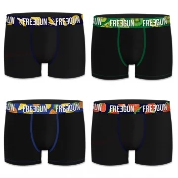 Set of 4 Men's Organic Cotton Boxers (Boxers) Freegun on FrenchMarket