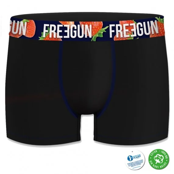 Juego de 4 bóxers de algodón orgánico para hombre (Calzoncillos para hombre) Freegun chez FrenchMarket