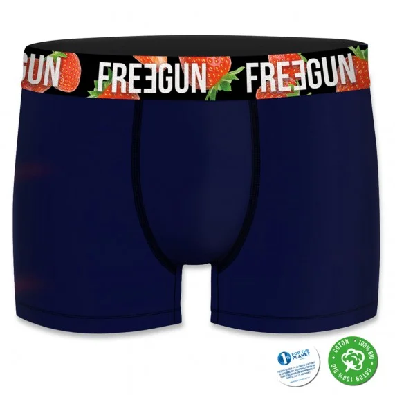 Juego de 4 bóxers de algodón orgánico para hombre (Calzoncillos para hombre) Freegun chez FrenchMarket